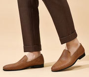 Mocassins Élégance Tressée